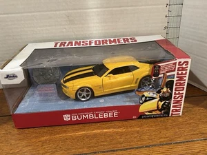 JADA 2021 HOLLYWOOD RIDES 1:24 2006 CHEVY CAMARO BUMBLEBEE CONCEPT TRANSFORMER - Picture 1 of 13