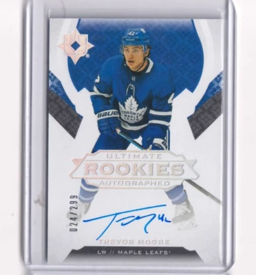 2019-20 Ultimate Collection Rookie AUTO 150 Trevor Moore /299 Toronto Maple Leaf - Image 1 of 2