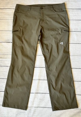 Pantalones para mujer Eddie Bauer 16 First Ascent rendimiento activo verde elástico Foto 1 de 4