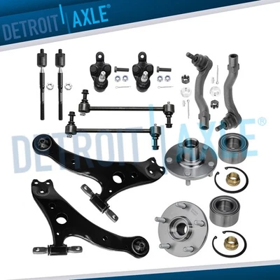 Kit de buje de rueda de brazo de control inferior delantero de 12 piezas para Toyota Camry ES300 2002-2003 3,0 L Foto 1 de 4