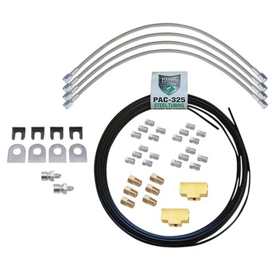 Kit de línea de freno de acero recubierto de PVF de 3/16 pulgadas, 3/8-24 IFF Foto 1 de 4
