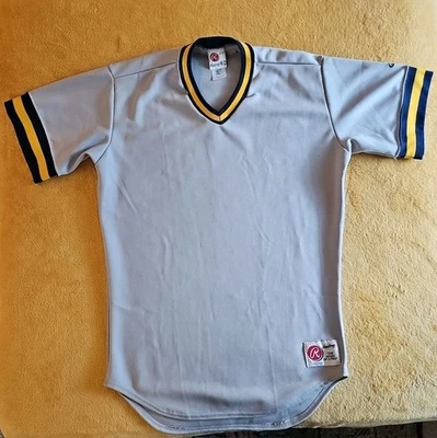 Бейсбольная футболка Rawlings 40 серая без рисунка MLB США размер XL винтажная для взрослых 03E - Изображение 1 из 4