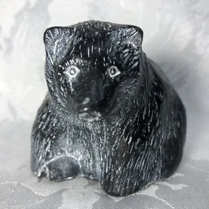 Vintage BÄR Schnitzerei Skulptur Figur von einem Handwerker bei Polar Craft Canada - Bild 1 von 12