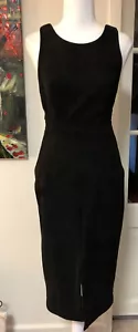 WHITE CLOSET SIZE 8 Black Velvet Pencil Maxi Dress. NWT - Picture 1 of 7