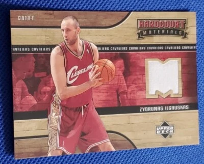 Zydrunas Ilgauskas 2006-07 Upper Deck Hardcourt Hardcourt Materials Game Worn - Image 1 of 2