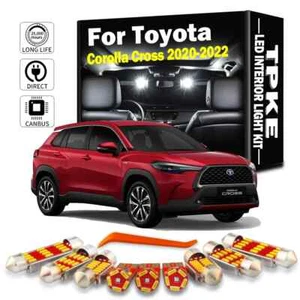 8Pcs Canbus LED Interior Map Dome Light Kit For Toyota Corolla Cross 2020-2022 - Picture 1 of 9