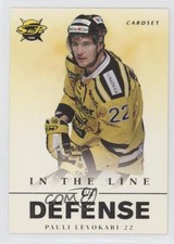2012-13 Cardset Finland SM-Liiga In the Line of Defense Pauli Levokari #LD11