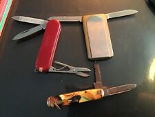 Old KENT NY 2 BLADE FOLDING POCKET KNIFE BAKELITE CATALIN HANDLES+Anvil $$$ Clip
