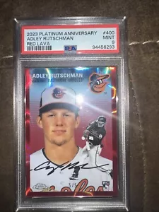 ADLEY RUTSCHMAN - 2023 Topps Chrome Platinum RED LAVA SSP ROOKIE BOOKEND 5/5 - Picture 1 of 6