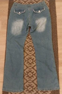 Women's Vintage Blue Jeans Boot Cut Stretch Size 9 (30Wx32L) Clothing Cowgirl - Picture 1 of 11