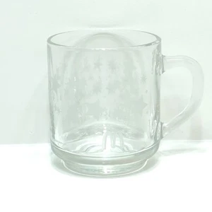 Vintage Mcdonald's Winter Wishes Glass Coffee Mug Tea Cup - Picture 1 of 5