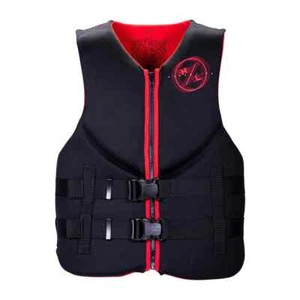 Men's HYPERLITE Indy CGA Wake Vest Life Jacket - Black/Red - Picture 1 of 3