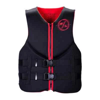 Men's HYPERLITE Indy CGA Wake Vest Life Jacket - Black/Red - Image 1 of 3
