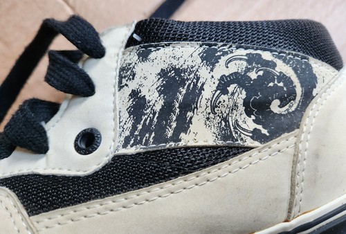 Scarpe da ginnastica VANS PRO SKATE MEZZA CABINA bianche UK taglia 8 5 pelle scamosciata