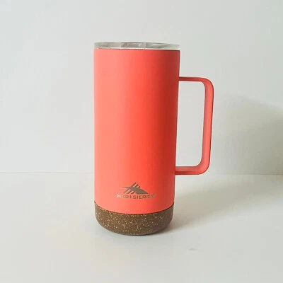 Vaso de acero inoxidable con aislamiento al vacío High Sierra 16 oz, coral Foto 1 de 4