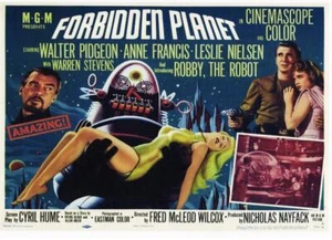 MINI PÓSTER TEXTURIZADO BRILLANTE FORBIDDEN PLANET SCI-FI A4 - Imagen 1 de 1