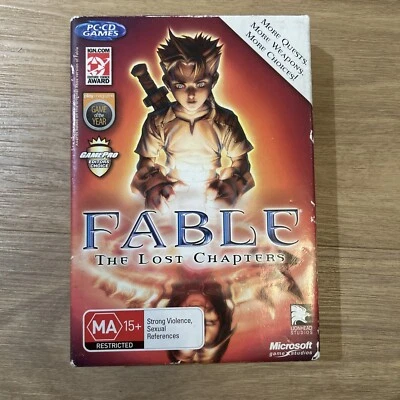 FABLE The Lost Chapters PC CD ROM Video Game PAL + Manual + Box - Image 1 of 4