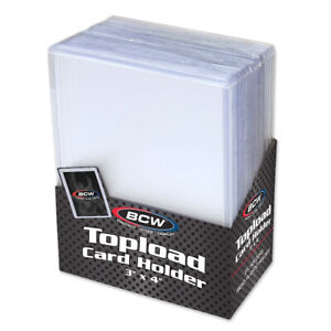 Pick Your Size BCW 3x4 Topload Sleeve Card Holders 20 59 79 108 168 197 360pt.