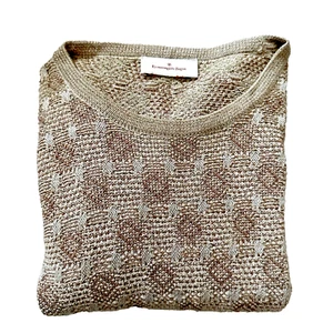 Ermenegildo Zegna Mens Wool Crew Neck Premium Quality Sweater Size XL Grey Brown - Picture 1 of 4