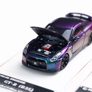 Nissan GT-R R35 Camaleón Diecast Coche Modelo Juguete Colección FH Escala 1/64 Regalo - Imagen 1 de 6