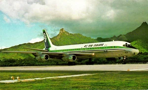 AIR NEW ZEALAND DOUGLAS DC-8 AIRPLANE POSTCARD - Picture 1 of 2