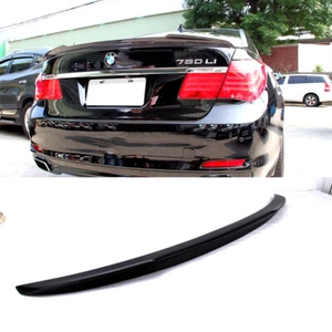 Carbon Fiber V Trunk Spoiler 7-Series For BMW F01 F02 4DR Sedan 2015 760Li 740i - Picture 1 of 9