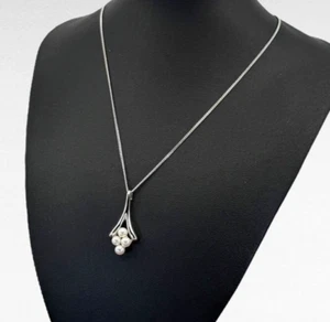 Mikimoto Akoya pearl necklace, silver 925, from Japan Unused - Picture 1 of 11