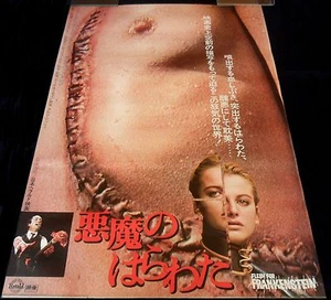1973 Flesh for Frankenstein ORIGINAL JAPANESE POSTER Paul Morrisey Andy Warhol - Picture 1 of 1