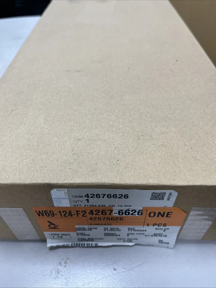 Parasol lado conductor gris claro genuino GM Opel 42676626 Foto 1 de 1