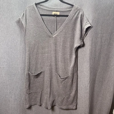 Madewell MWL Skyterry Romper Women's M Gray Casual Loungewear - Image 1 of 4