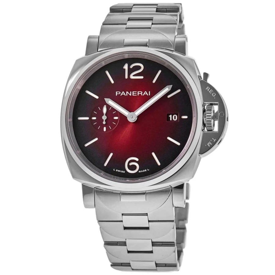 Nuevo reloj para hombres Panerai Luminor Due 42 mm automático esfera borgoña PAM01539 Foto 1 de 1