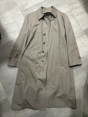 London Fog 44 Classic Vntg Trench Rain Coat Khaki Detective Columbo EXCELLENT - Image 1 of 4