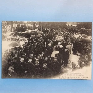 Lens Postcard C1906 Mining Disaster Funeral France - Picture 1 of 2
