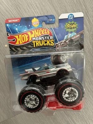 2025 Hot Wheels Treasure Hunt Monster Truck Batman Batmobile Silver 1960s TV Foto 1 de 3