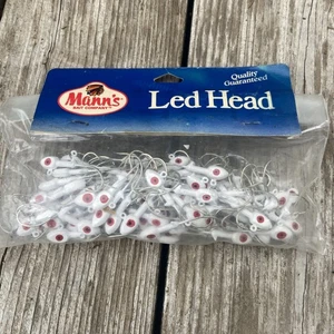 N.O.S. Tom Manns Led Head Jigs Lead 100pk 1/4 Oz Rare Retired HTF Swim Fish - Picture 1 of 4