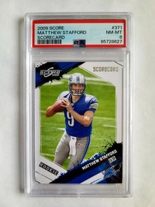 2009 SCORE SCORECARD MATTHEW STAFFORD RC! 1/299! PSA 8! 1/1! FIRST ONE! HOF! - Picture 1 of 3