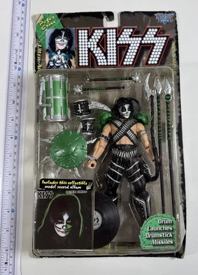 Mcfarlane Toys KISS Peter Criss 7" Ultra-Figura con Accesorios 1997 NUEVO LEER Foto 1 de 2