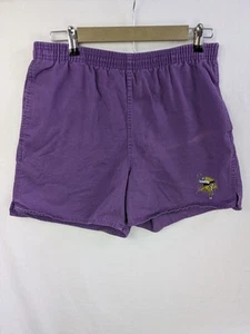 Pantaloncini vintage Minnesota Vikings anni 90 NFL adulti LG viola Maine sport 4" cuciture interne - Foto 1 di 8