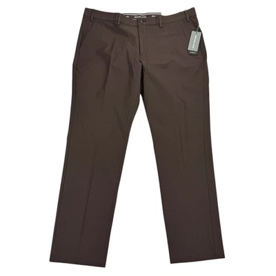 Michael Kors Mens Major Classic Fit Stretch Performance Pants Blackberry 38x30 - Image 1 of 4