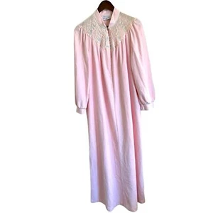 Vanity fair vintage pink, long, soft house, coat robe, women, M - Picture 1 of 11