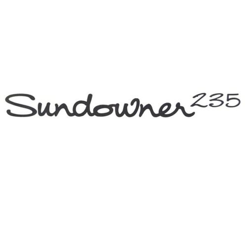Four Winns Sundowner 235 Charcoal 14 1/4 X 1 1/2 Båt Klistremerker (Single) 055-2142