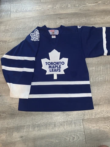 Vintage 90’s Toronto Maple Leafs CCM Jersey Size S Blue Blank Cover