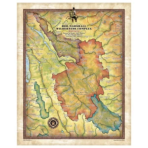 Cartel de Bob Marshall Mapa Arte Impreso Arte De Colección Decoración de Pared para el Hogar y Regalo - Imagen 1 de 8