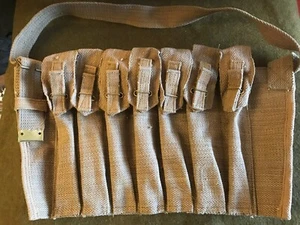Bandolera de la revista Sten británica de correas Segunda Guerra Mundial - Imagen 1 de 1