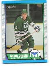 1989-90 O-Pee-Chee #20 Kevin Dineen NM-MT Whalers Hartford Whalers