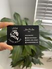 Metal Business Cards Anodized 0.8 Mm Thick  Aluminum Custom Laser Engraved