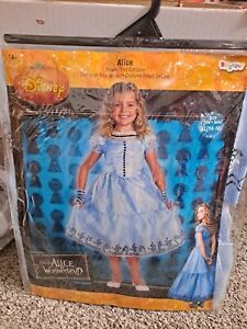 * Deluxe Disney Alice In Wonderland Child Alice Costume XL (14-16) DRESS UP NEW