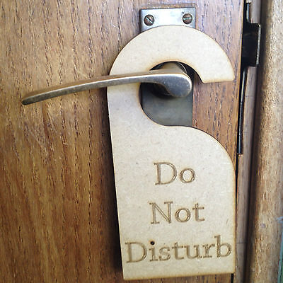 Wooden 'Do Not Disturb' Sign Door Decoration Gift Craft Hanger MDF 3.2mm  • 2.49£
