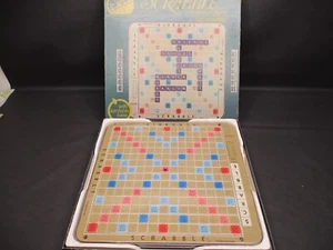 Vintage Scrabble Crossword Game Deluxe Edition 1977 Selchow & Righter *READ* - Picture 1 of 8