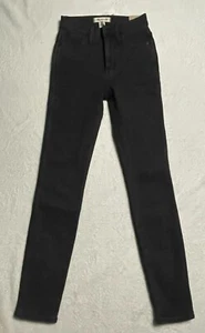 NWT Madewell Jeans Women's 10" High Rise Skinny Black Stretch Size 24 - Picture 1 of 6